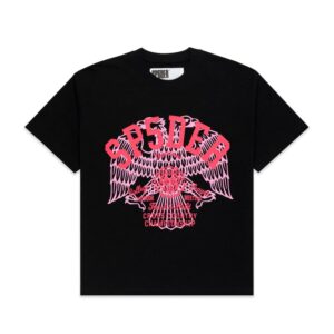 Black Cross Country Slub TEE