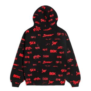 Black Sex Aop Hoodie