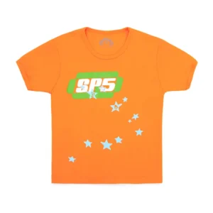 Orange Sp5der Baby Tee