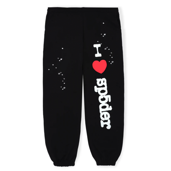 Sp5der Black Heart Sweatpants
