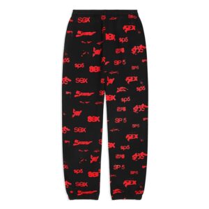 Sp5der Black Sex Aop Sweatpant