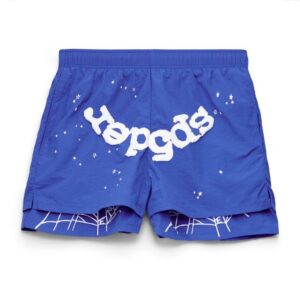 Sp5der Blue Web Double Layer Short