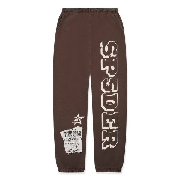 Sp5der Brown 5Star Rodeo Sweatpant