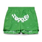 Sp5der Green Web Double Layer Short