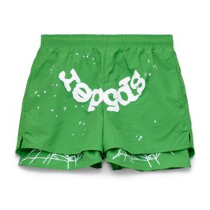 Sp5der Green Web Double Layer Short