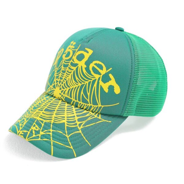 Sp5der Green Web Trucker Hat