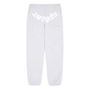 Sp5der Heather Grey Web Sweatpants