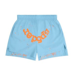 Sp5der Light Blue Double Layer Short