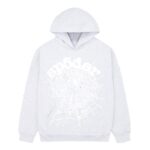 Sp5der OG Web Heather Grey Hoodie