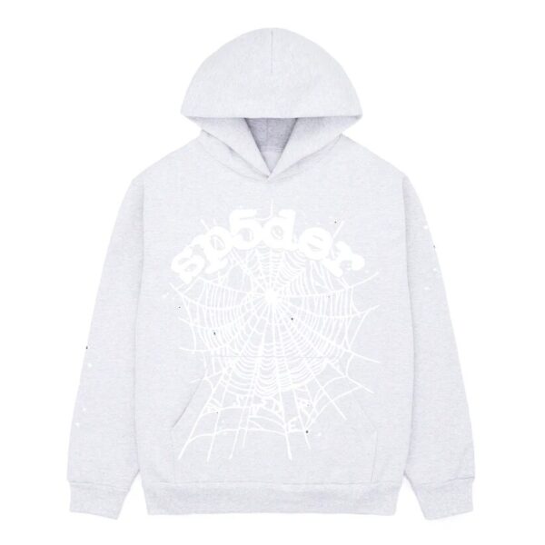 Sp5der OG Web Heather Grey Hoodie