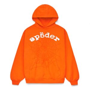 Sp5der Orange OG Web Hoodie
