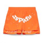 Sp5der Orange Web Double Layer Short