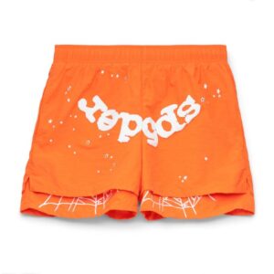 Sp5der Orange Web Double Layer Short
