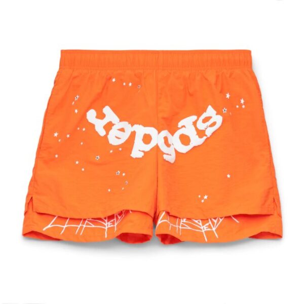 Sp5der Orange Web Double Layer Short