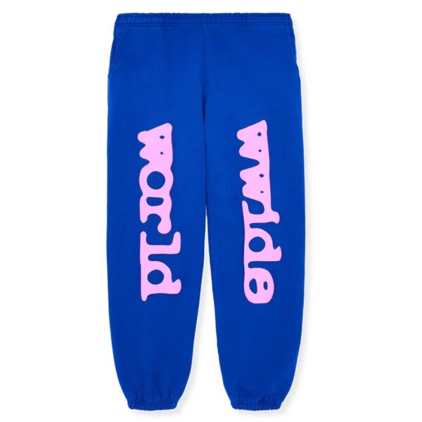 Sp5der Pink Blue Beluga Sweatpants