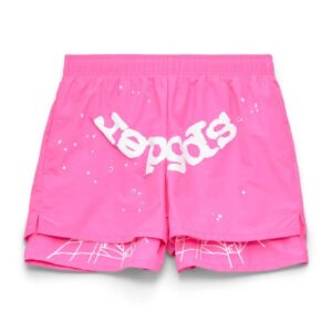 Sp5der Pink Web Double Layer Short