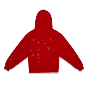 Sp5der Red Atlanta Zip Up Hoodie - Back