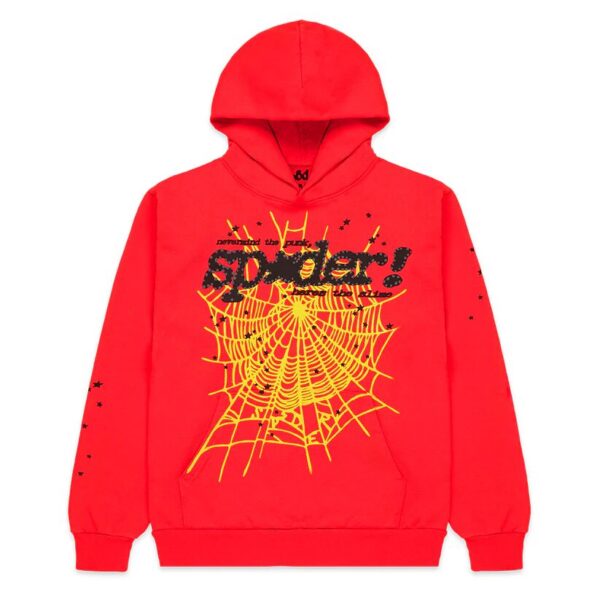 Sp5der Red Punk V2 Hoodie