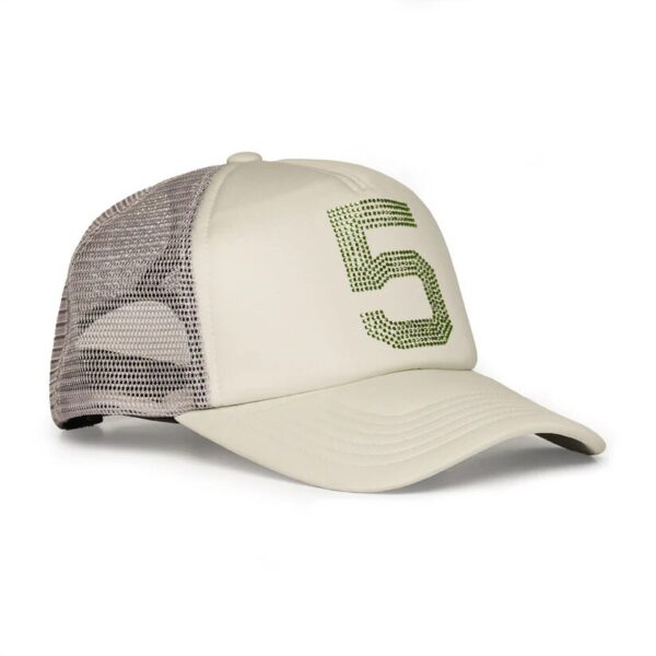 Sp5der Slate Grey Rhinestone 5 Trucker Hat