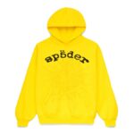 Sp5der Yellow OG Web V2 Hoodie