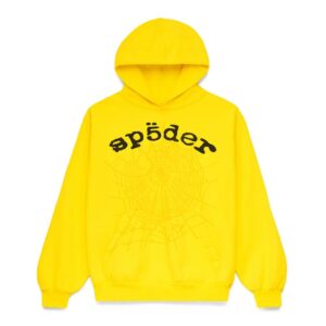 Sp5der Yellow OG Web V2 Hoodie