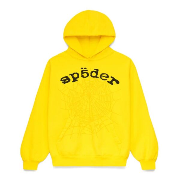 Sp5der Yellow OG Web V2 Hoodie