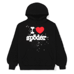 Sp5der i Heart Black Hoodie