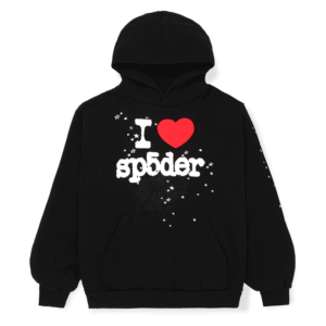 Sp5der i Heart Black Hoodie
