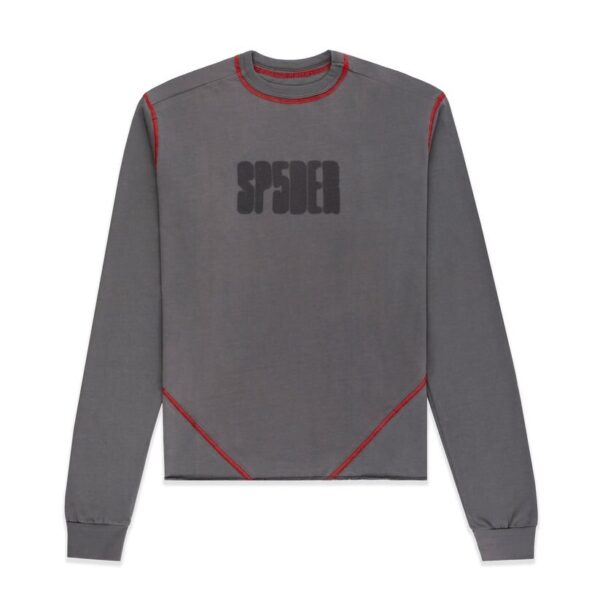 Taupe Sp5der Contrast Stitch LS