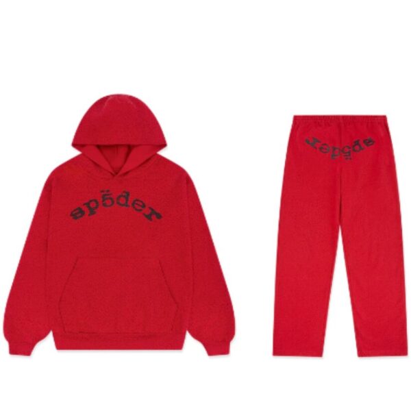 Sp5der Red VVS Tracksuit