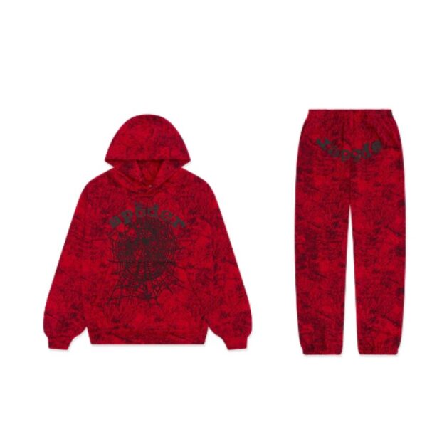 Sp5der Red OG Tree Tracksuit