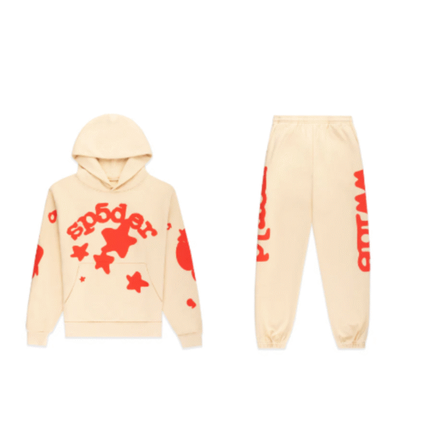 Sp5der Cream Beluga Tracksuit