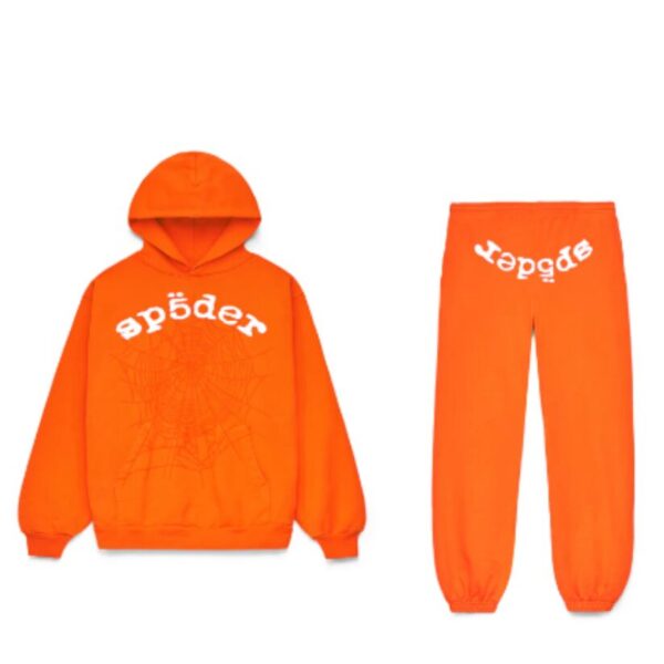 Sp5der Orange Web V2 Tracksuit