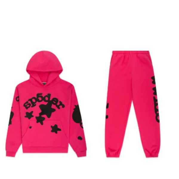 Sp5der Pink Beluga Tracksuit