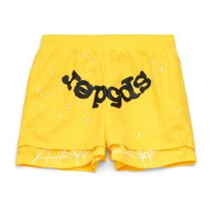 Sp5der Yellow Web Double Layer Short